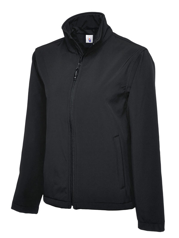 Uneek 612 Classic Full Zip Soft Shell Jacket - Black