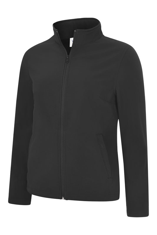 Uneek 613 Ladies Classic Full Zip Soft Shell Jacket - Black