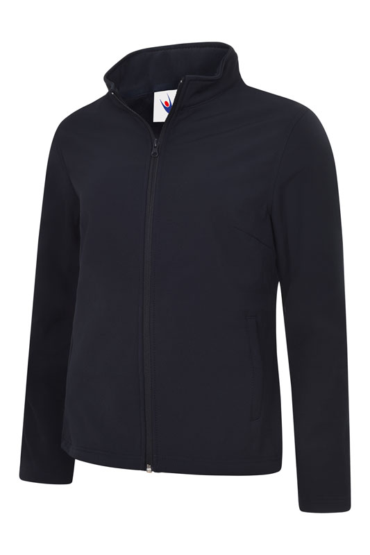 Uneek 613 Ladies Classic Full Zip Soft Shell Jacket - Navy