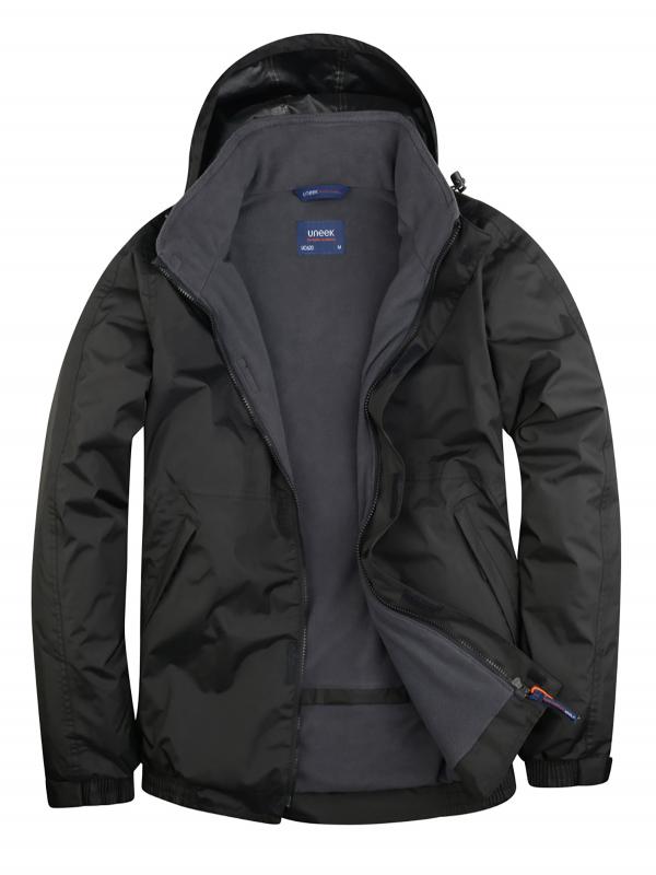 Uneek 620 Premium Outdoor Jacket - Black/Grey