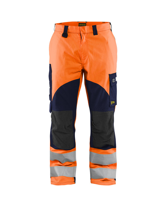 Blaklader 158815135389 Multinorm inherent trousers - Orange/Navy Blue