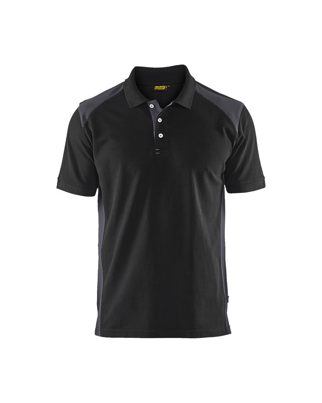 Blaklader 332410509996 Polo shirt - Black/Mid Grey