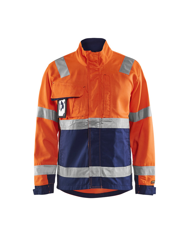 Blaklader 406418115389 Hi-Vis jacket - Orange/Navy Blue