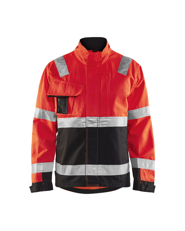 Blaklader 406418115599 Hi-Vis jacket - Red Hi-Vis/Black