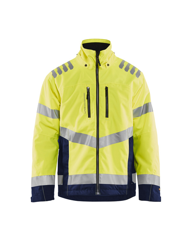 Blaklader 478019773389 Hi-Vis winter jacket - Hi-Vis Yellow/Navy Blue