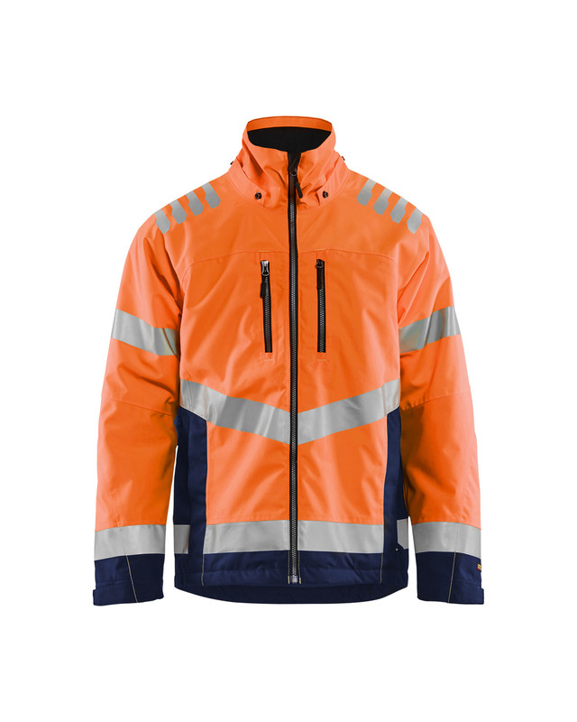 Blaklader 478019775389 Hi-Vis winter jacket - Orange/Navy Blue