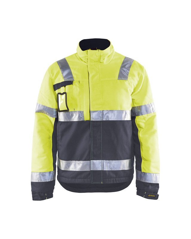 Blaklader 486218113396 Hi-Vis winter jacket - Hi-Vis Yellow/Mid Grey