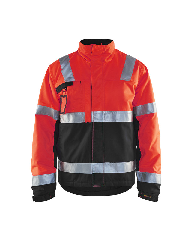 Blaklader 486218115599 Hi-Vis winter jacket - Red Hi-Vis/Black