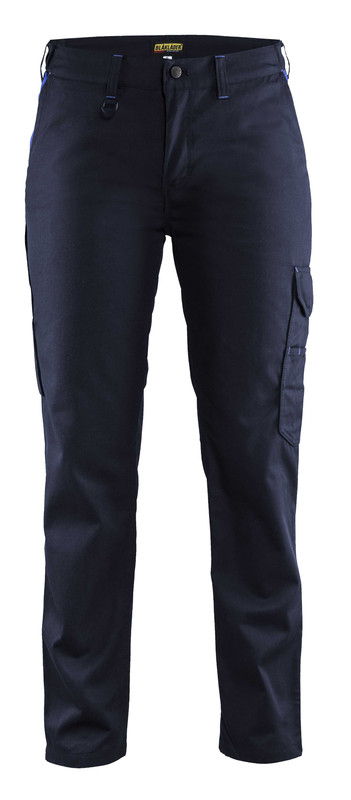 Blaklader 710418008985 Women's Industry Trousers - Navy Blue/Cornflower Blue