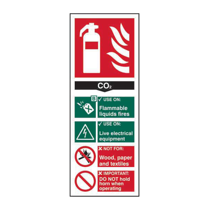 Fire extinguisher: CO2 - SAV (82 x 202mm)