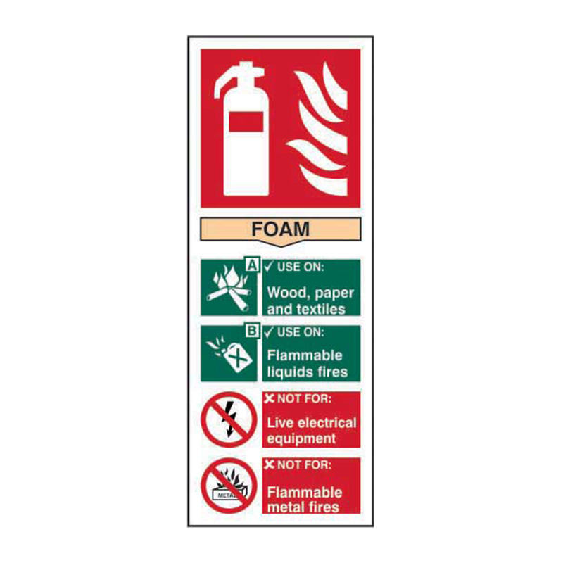 Fire extinguisher: Foam - SAV (82 x 202mm)