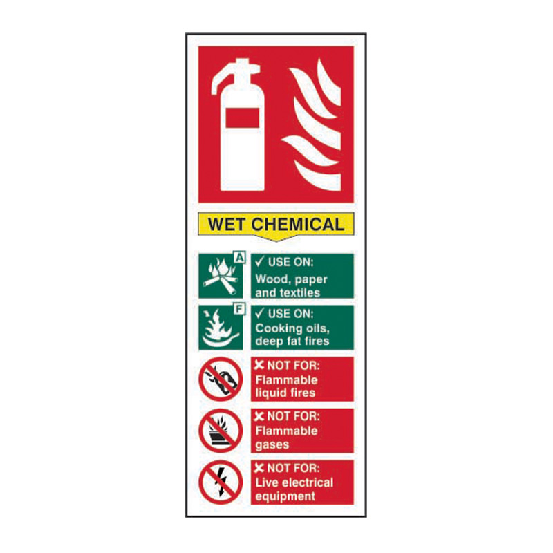 Fire extinguisher: Wet chemical - SAV (82 x 202mm)