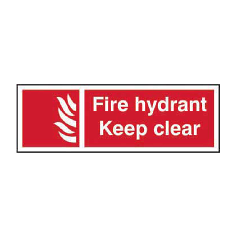 Fire hydrant Keep clear - SAV (300 x 100mm)