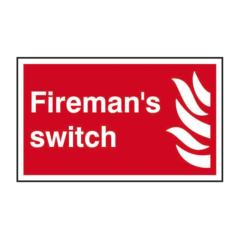 Fireman's switch - SAV (250 x 150mm)