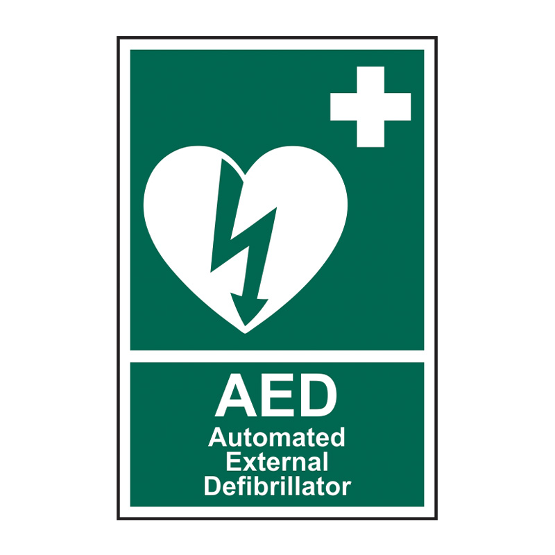 Automated external defibrillator 'AED' - SAV (200 x 300mm)