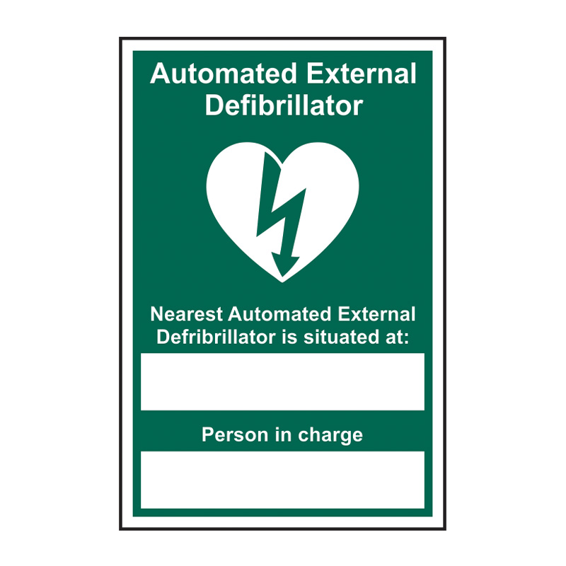 Automated External Defibrillator Nearest - SAV (200 x 300mm)