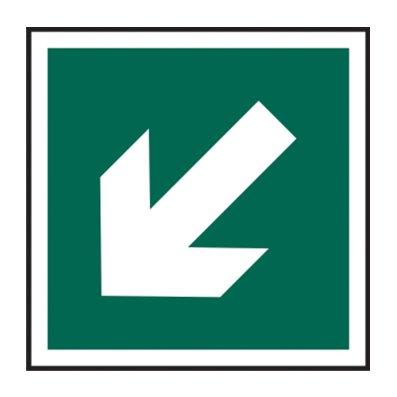 Diagonal arrow symbol - SAV (150 x 150mm)