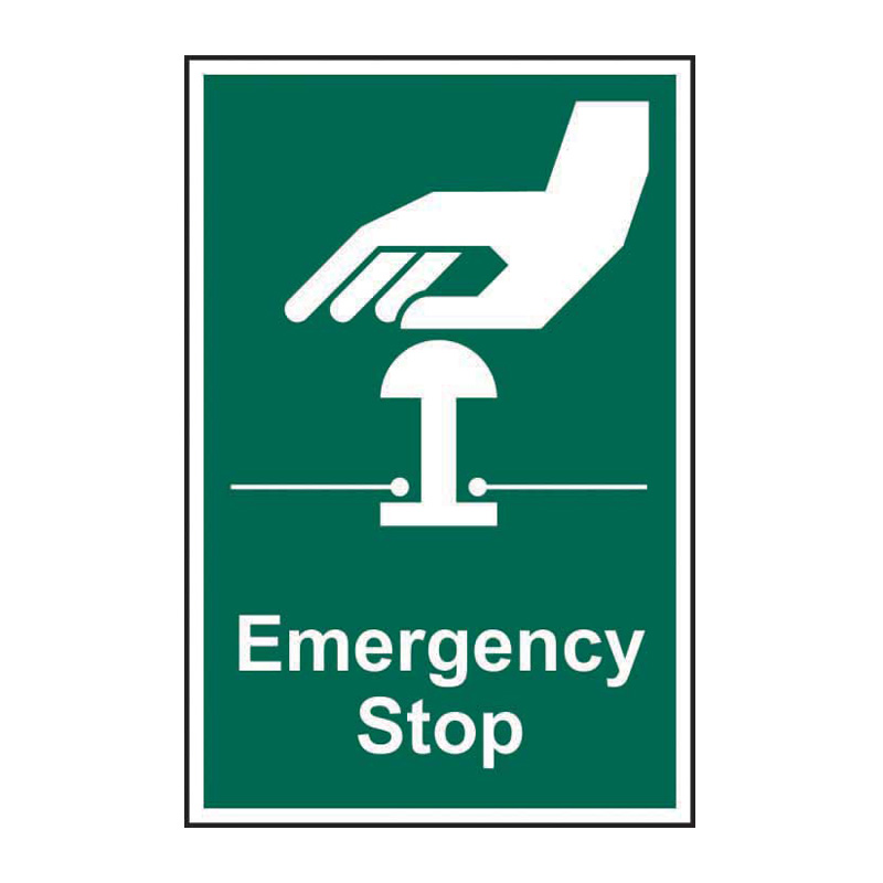 Emergency stop - SAV (200 x 300mm)