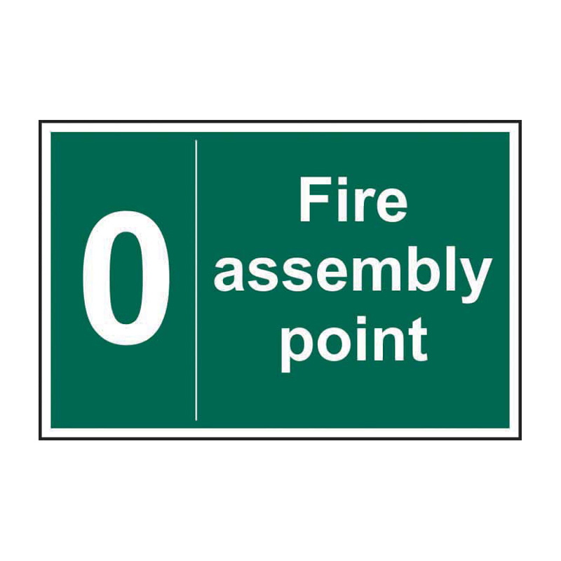 Fire assembly point 0 - SAV (300 x 200mm)