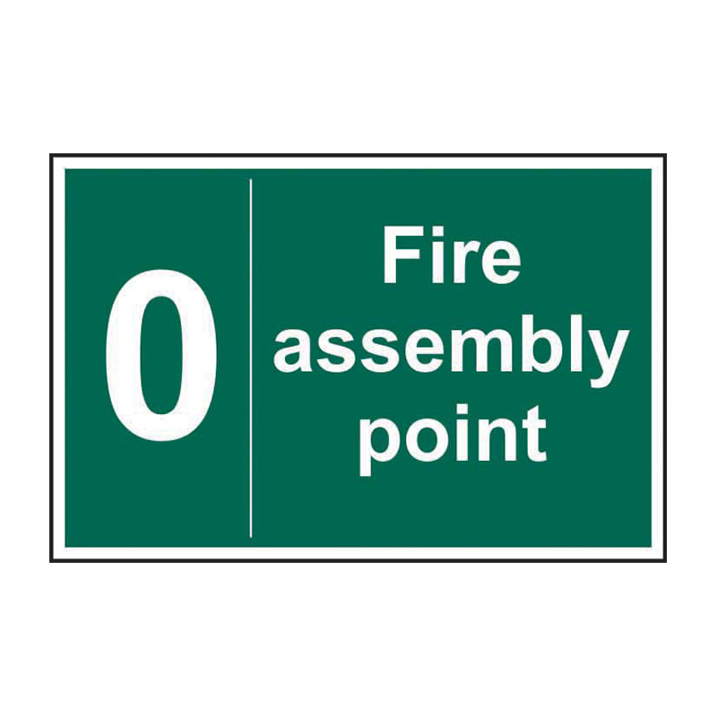 Fire assembly point 0 - SAV (600 x 400mm)