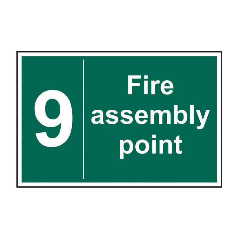 Fire assembly point 9 - SAV (300 x 200mm)