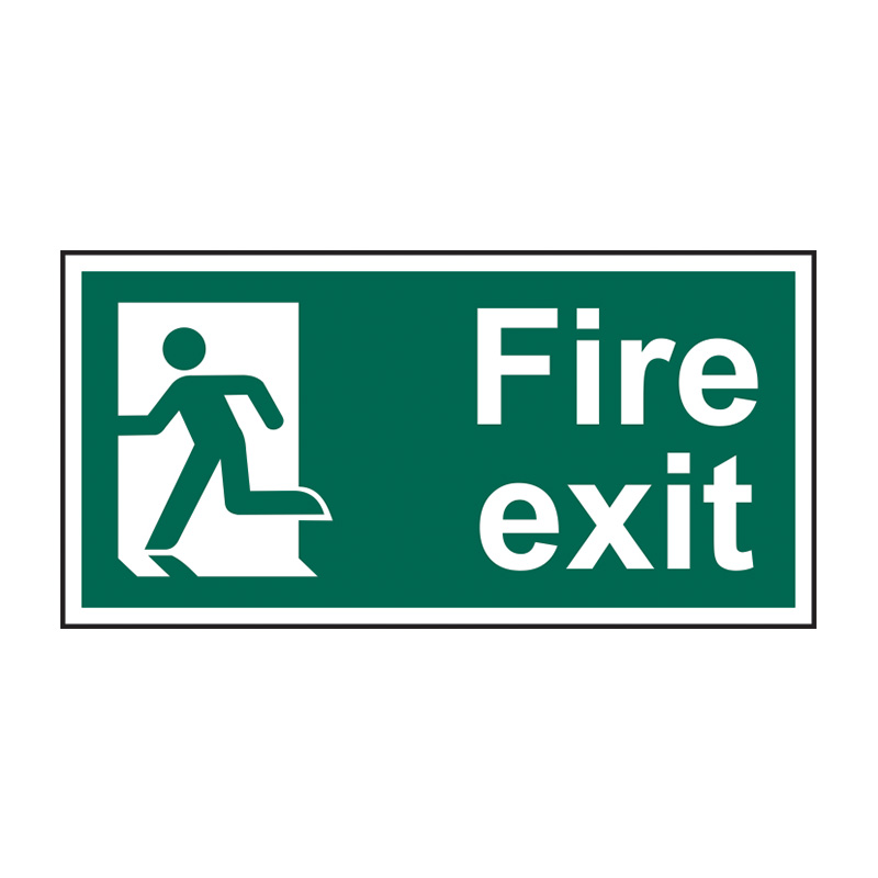 Fire exit (Man left) - SAV (400 x 200mm)