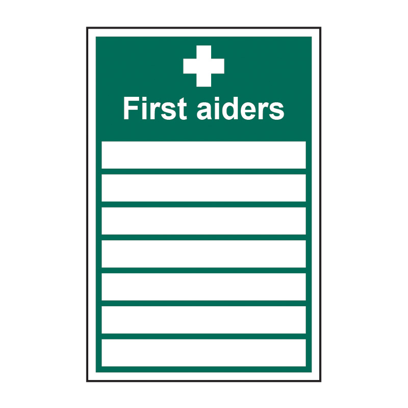 First aiders____ - SAV (200 x 300mm)