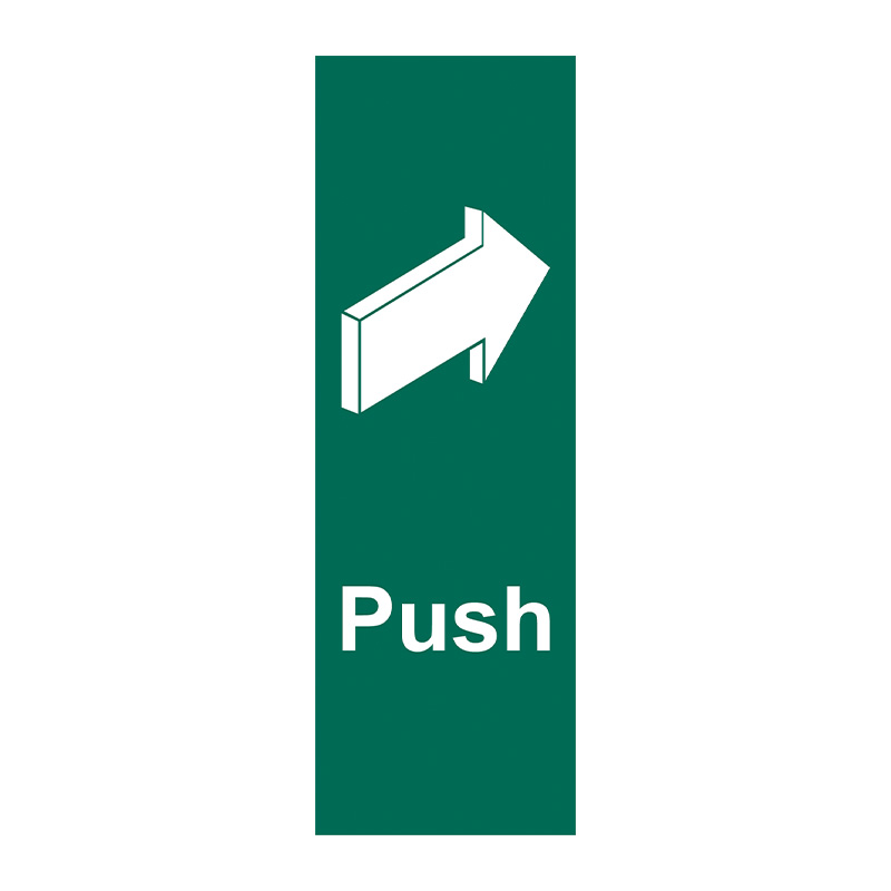 Push (Arrow Right) SAV (50mm x 150mm)