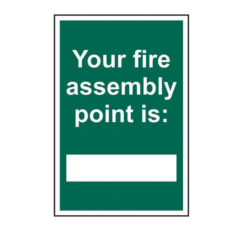 Your fire assembly point is - SAV (200 x 300mm)