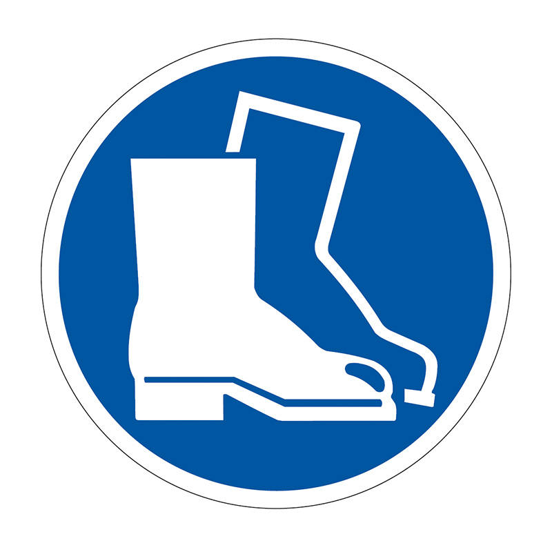 400mm dia. Safety Boots Symbol Floor Graphic