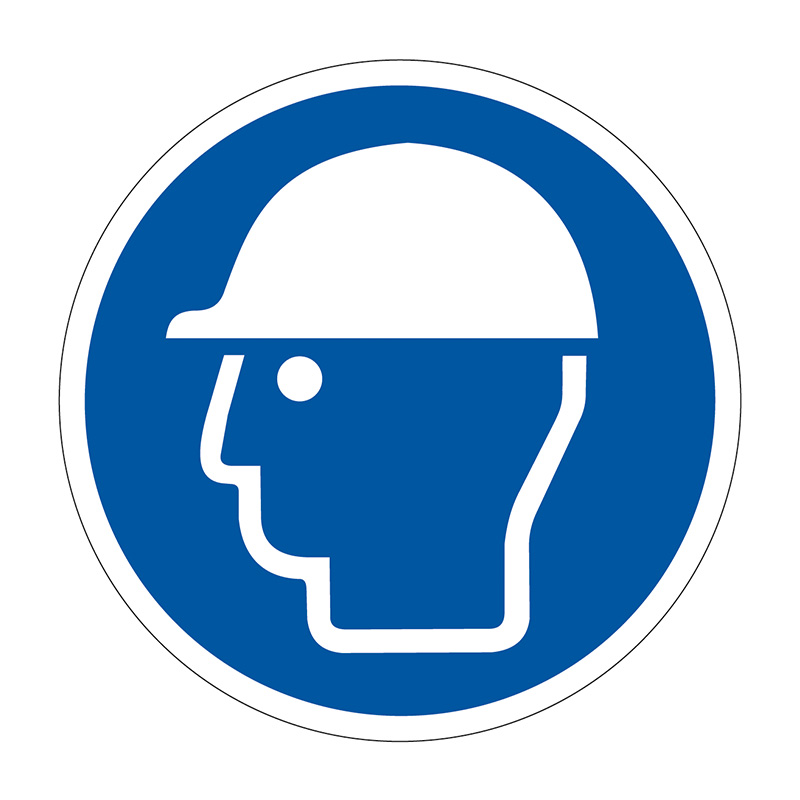 400mm dia. Safety Helmet Symbol Floor Graphic