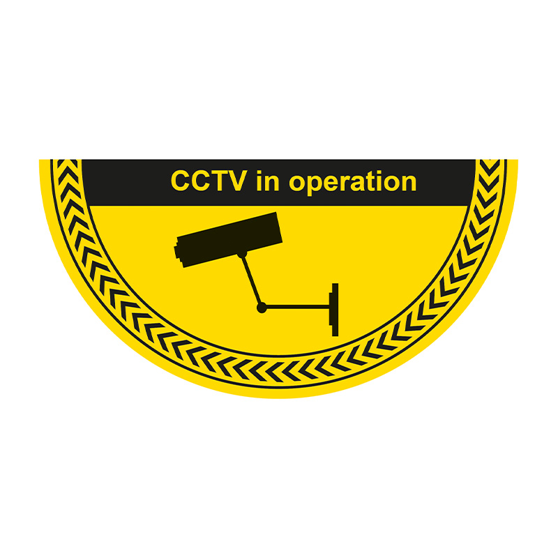 CCTV In Operation - R9 Floor Graphic (750mm x 375mm)