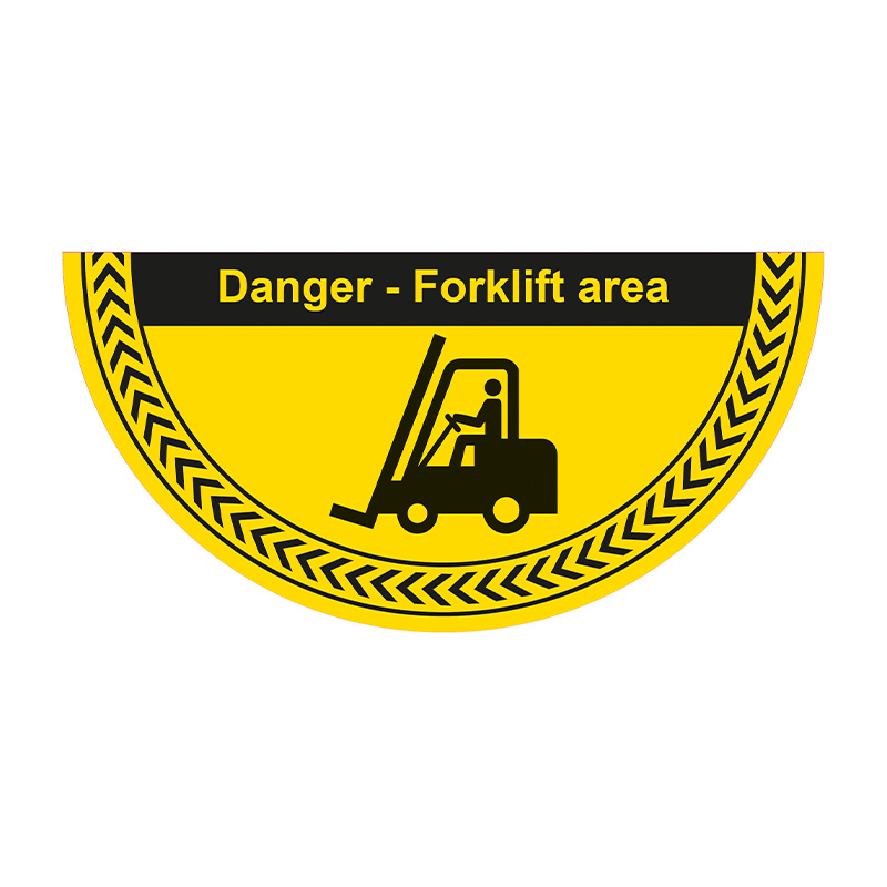 Danger Forklift Area - R9 Floor Graphic (750mm x 375mm)