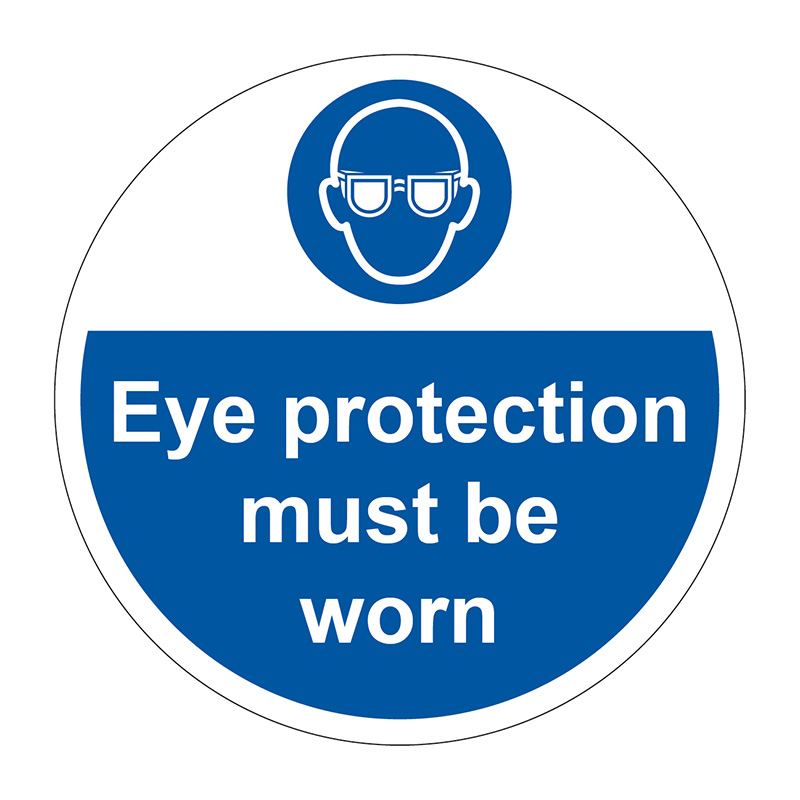 Eye protection must be worn - R9 Floor Graphic (400mm dia.)