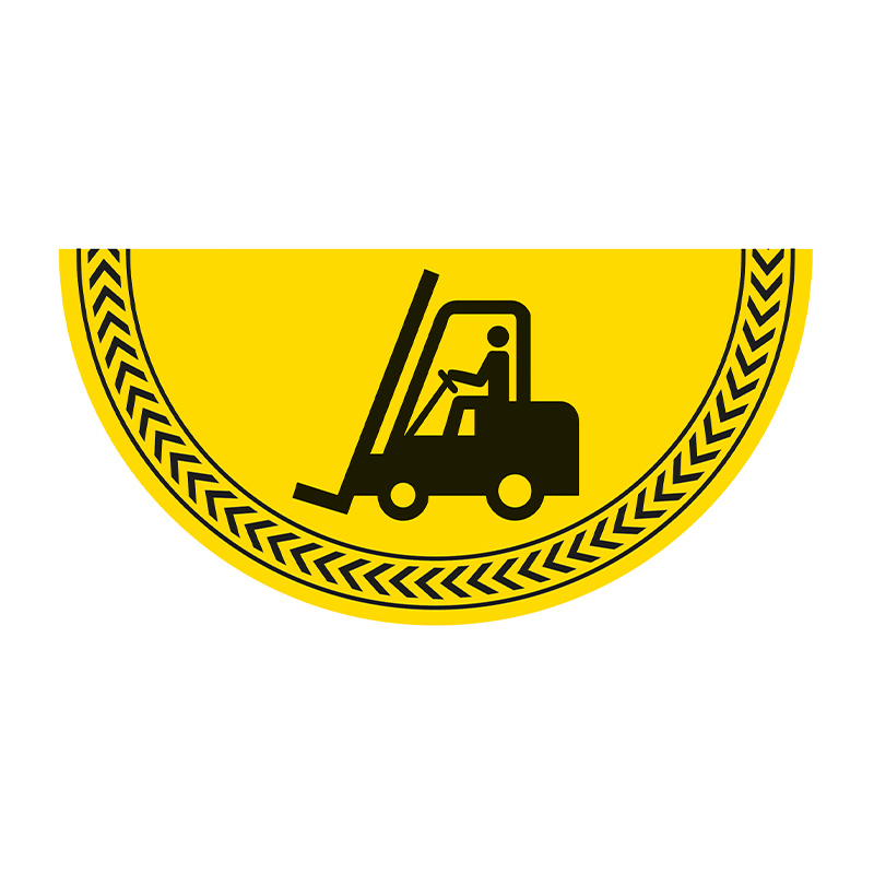 Forklift Symbol - R9 Floor Graphic (750mm x 375mm)