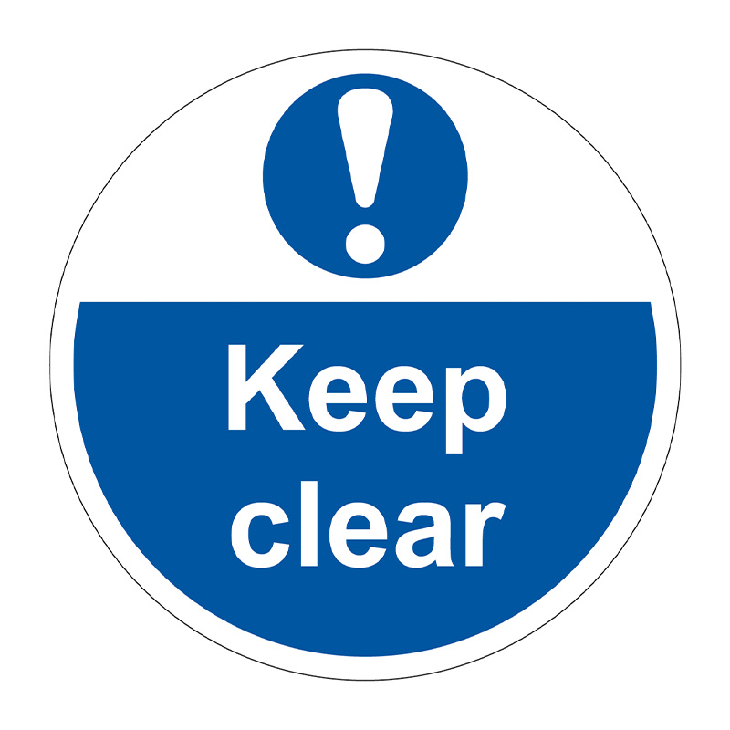 Keep Clear - R9 Floor Graphic (400mm dia.)