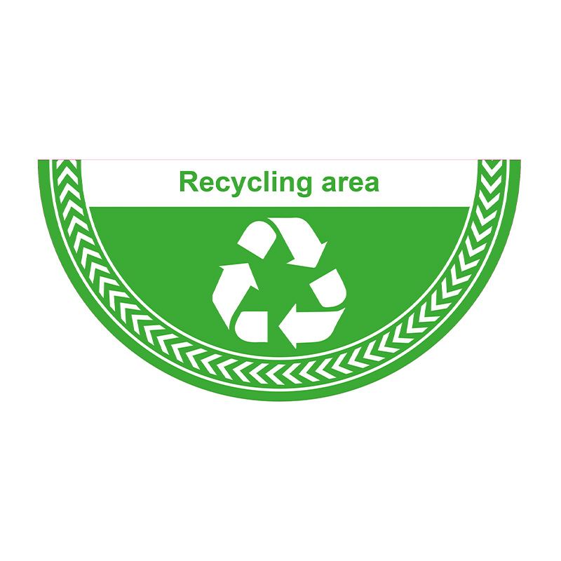 Recycling Area - R9 Floor Graphic (750mm x 375mm)