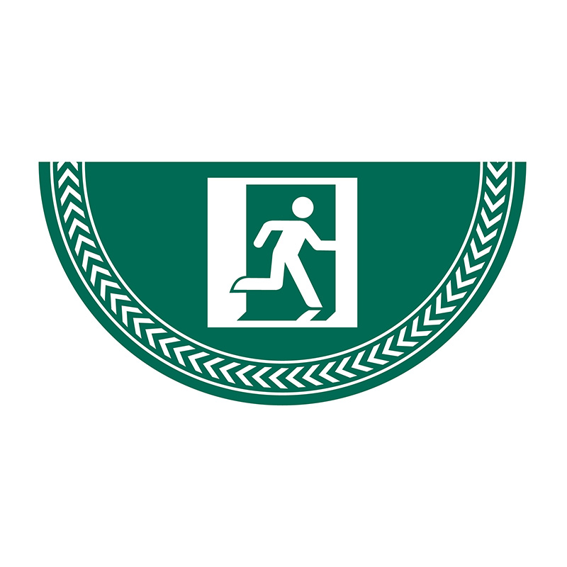 Running Man Symbol - R9 Floor Graphic (750mm x 375mm)