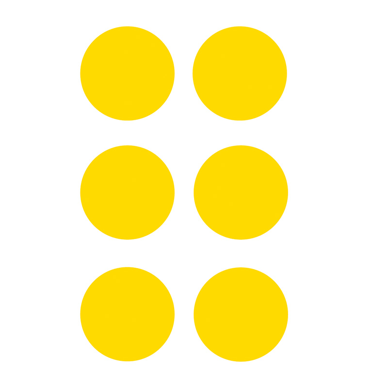 Yellow Circles - R9 Floor Signals (90mm Dia.) Pack of 100