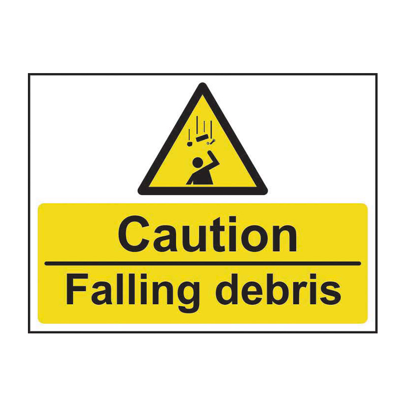 Caution Falling debris - SAV (600 x 450mm)