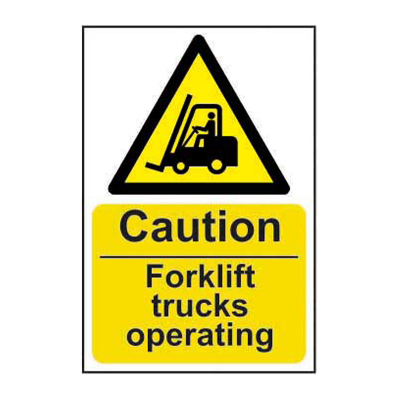 Caution Fork lift trucks operating - SAV (200 x 300mm)