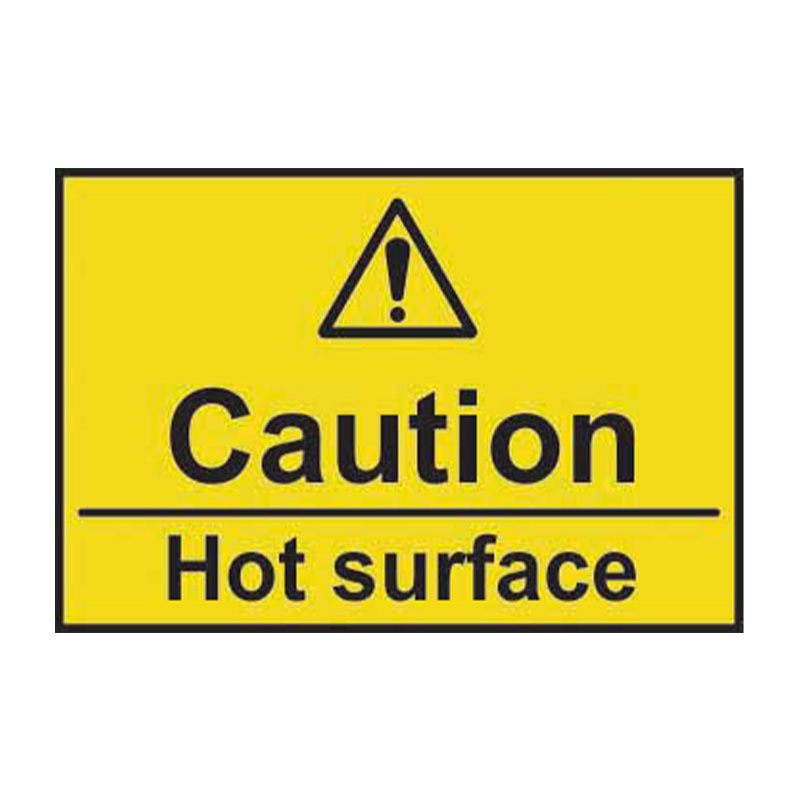 Caution Hot surface - SAV (75 x 50mm)