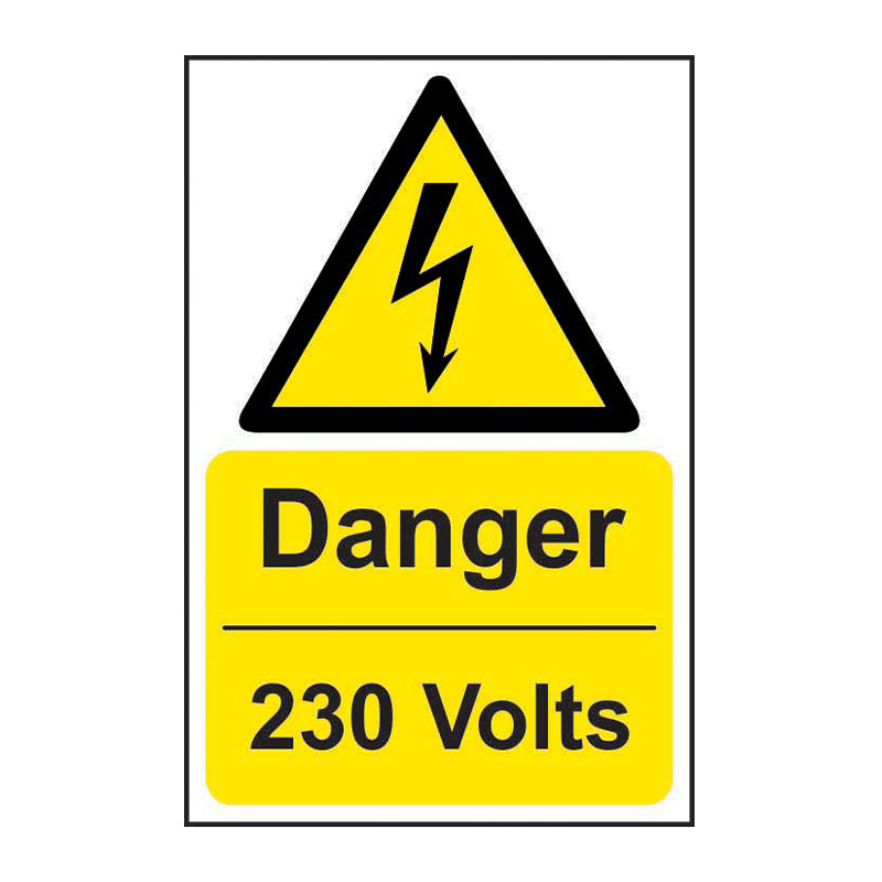 Danger 230 Volts - SAV (200 x 300mm)