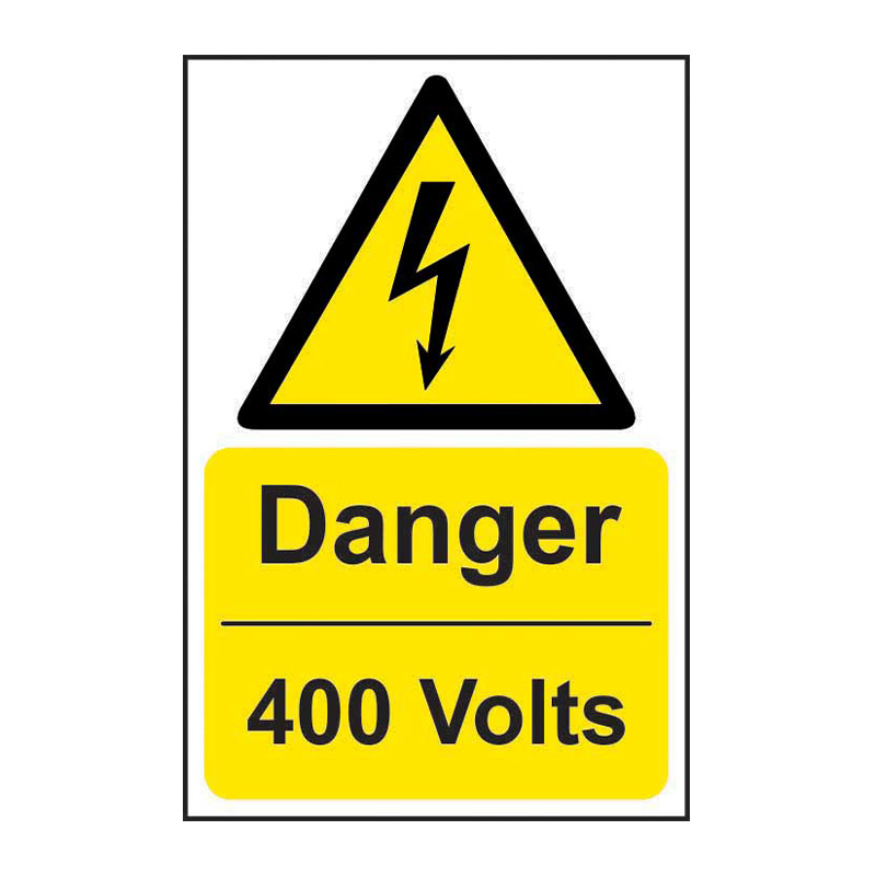 Danger 400 volts - SAV (200 x 300mm)