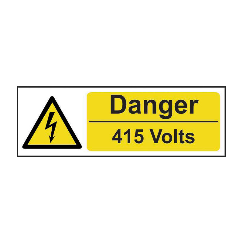 Danger 415 volts - SAV (300 x 100mm)