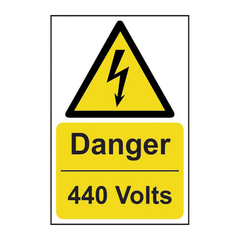 Danger 440 volts - SAV (200 x 300mm)