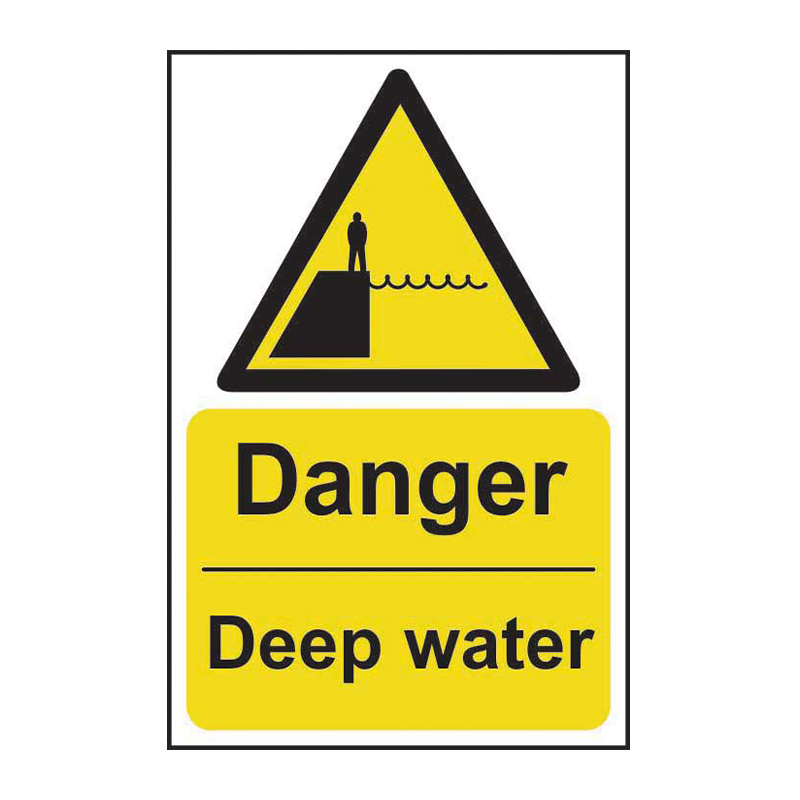 Danger Deep water - SAV (200 x 300mm)