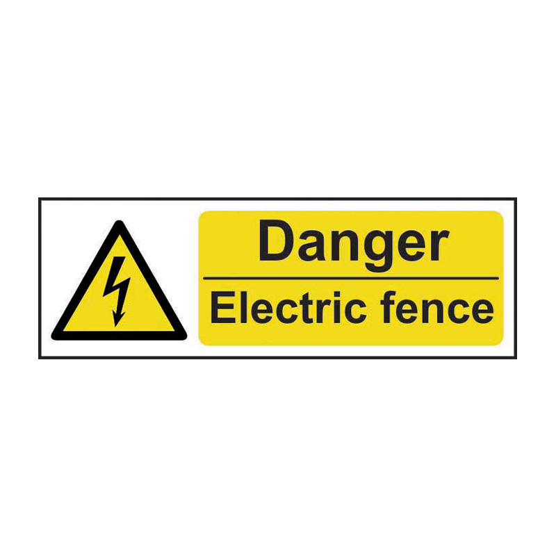 Danger Electric fence - SAV (600 x 200mm)