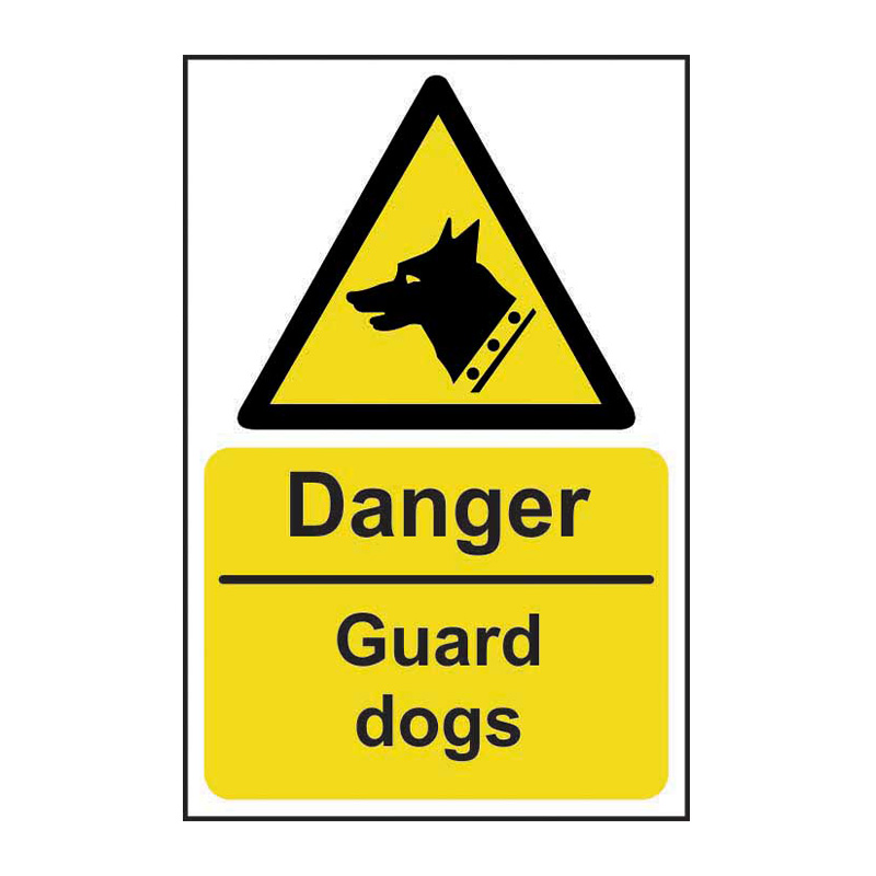 Danger Guard dogs - SAV (200 x 300mm)