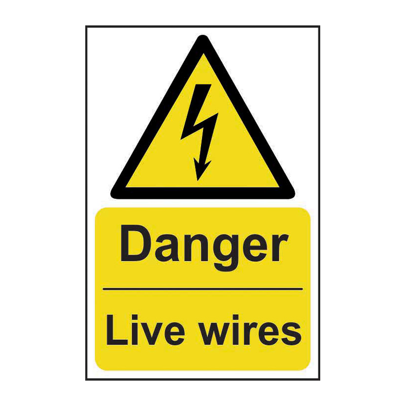 Danger Live wires - SAV (200 x 300mm)